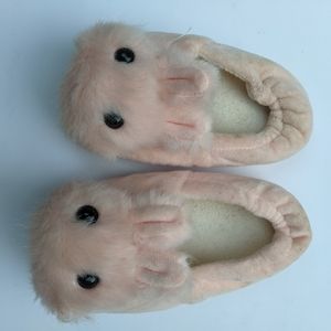 Pink bunny slippers size 8